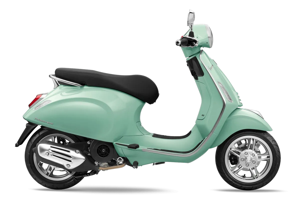 VESPA PRIMAVERA 150 (WHITE/GREEN AMABILE)